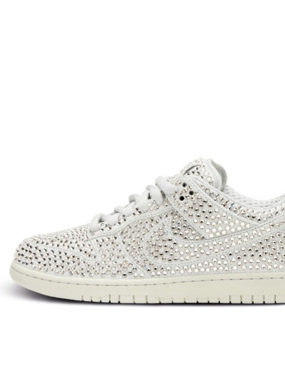 NWT Cactus Plant Flea Market x Swarovski x Nike Dunk Low 'Pure Platinum' Sneaker - Picture 4 of 14